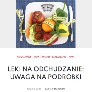 Lek na odchudzanie tekst w magazynie "Rynek estetyczny"