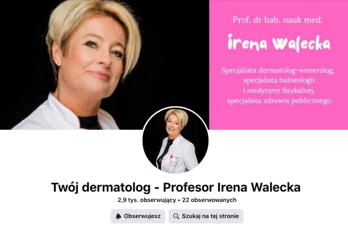 Prof. Irena Walecka profil Fb Fot Prof Irena Walecka