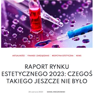 RRe2023 Raport Rynku estetycznego 2023 toksyna botulinowa