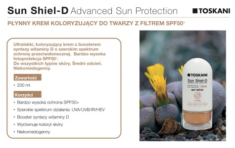 Toskani Sun Protection Shield Fot Aesthetic Concept